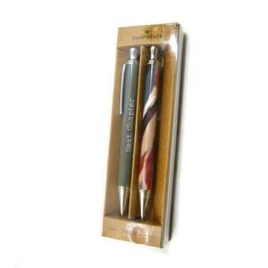 Elegant Medium Point Ballpoint Pen Set w/ message Next Chapter- Black Ink
